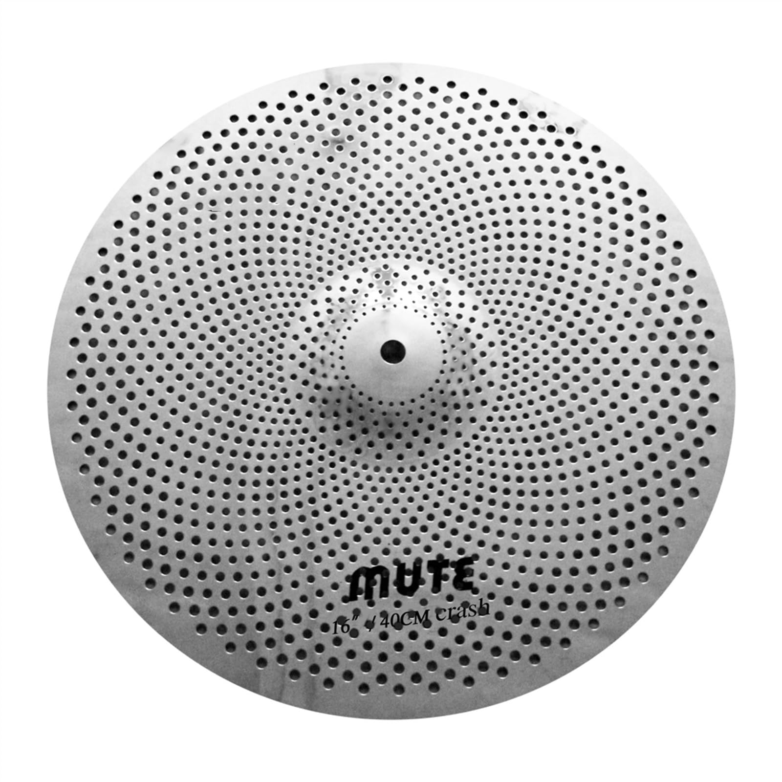 Jeu De Cymbales Argentées À Faible Volume 16 Pouces Crash Cymbal + 16 Pouces China Cymbal for Drum Set Accessoires pour Instruments à Percussion