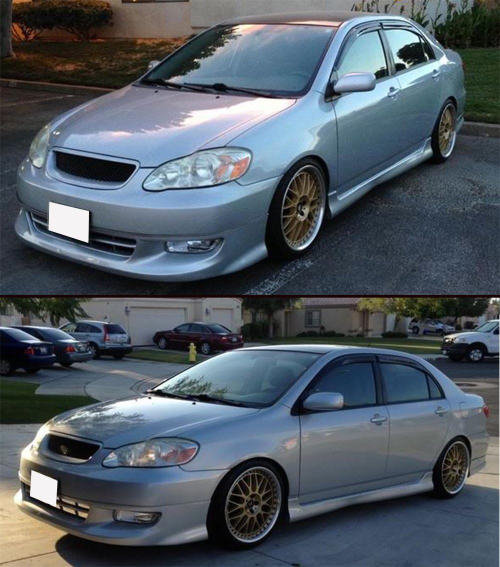 Cuztom Tuning JDM 3D Style Smoked Window Visor Vent Shade for 2003-2008 Toyota Corolla