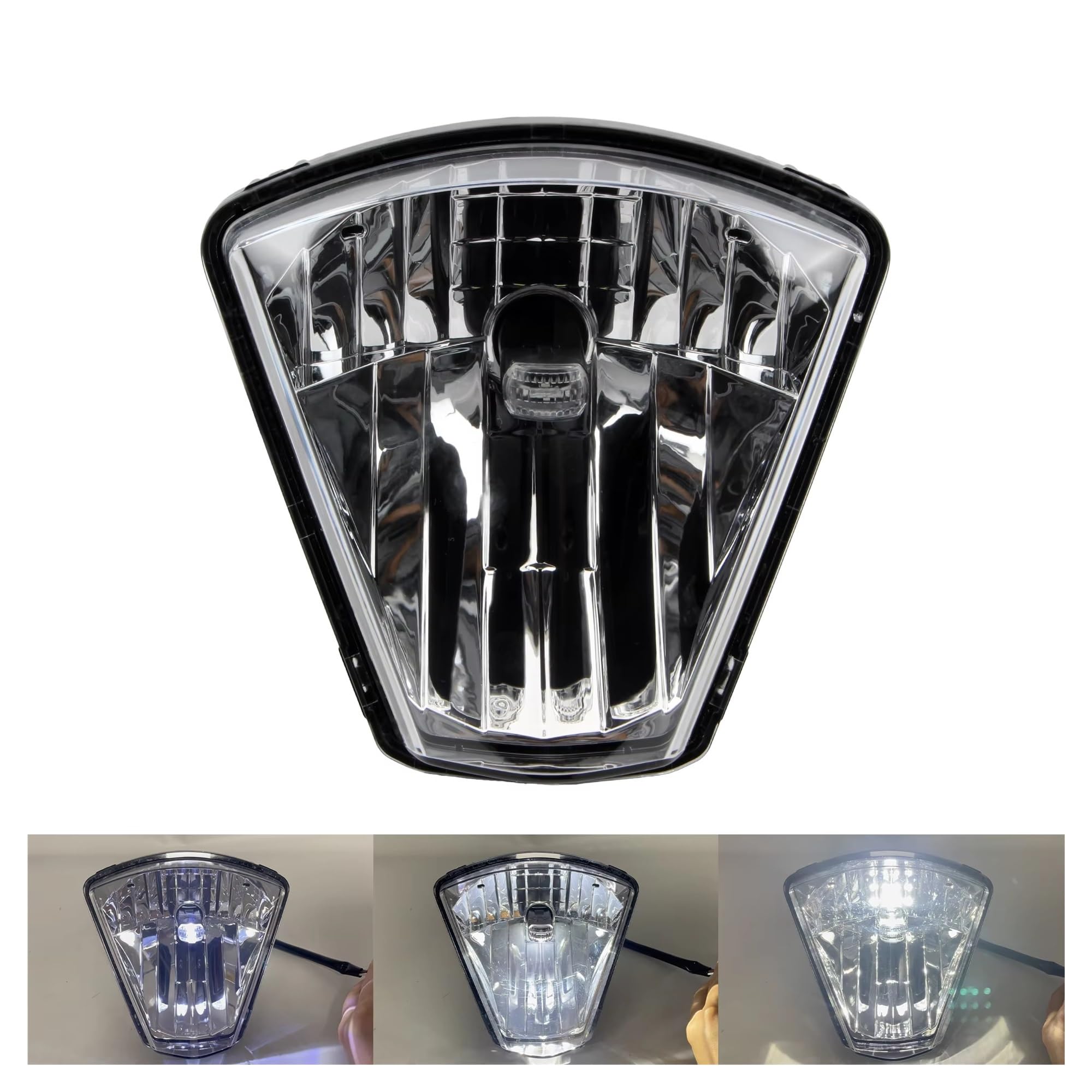 Phare Moto Feux Phare Avant LED Moto pour Tout-Terrain pour GASGAS EX EC 300 350F 400F 450F 500F SM700 2024 2025 Motocross pour Enduro Moto Phare(A)