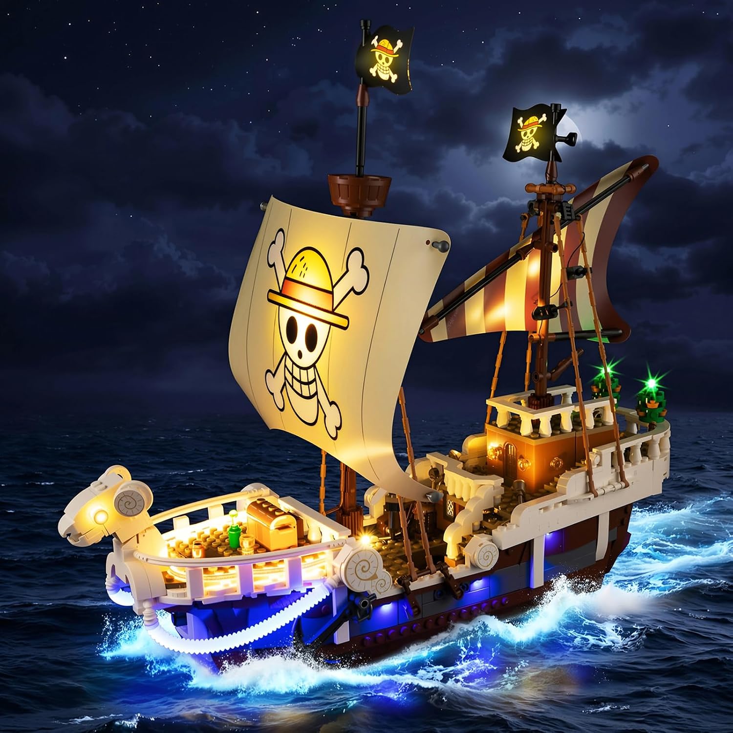 Kyglaring Light Kit for LEGO 75639 Going Merry Pirate Ship Set, Lights Only