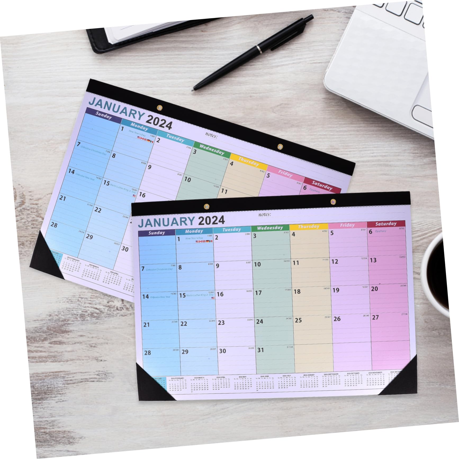SEWACC 3stücke Noting Calendar Monate Countdown Wandkalender Für Büro Und Zuhause Einfacher Hängender Feiertagskalender Praktischer Terminplaner Für Tägliche Nutzung Und
