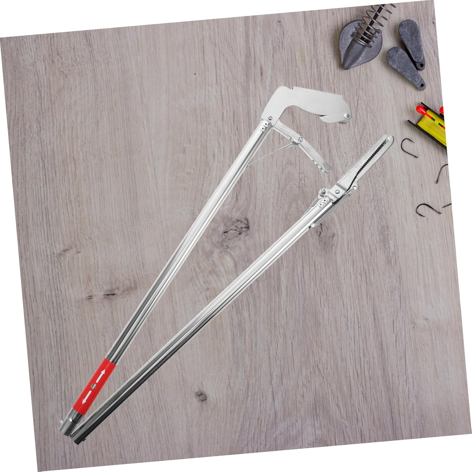 Stainless Steel Long Reach Reptile Catcher for Snakes Crabs and Eels Versatile Wear Resistant Grabber for Outdoor Use and Aquatic Catching