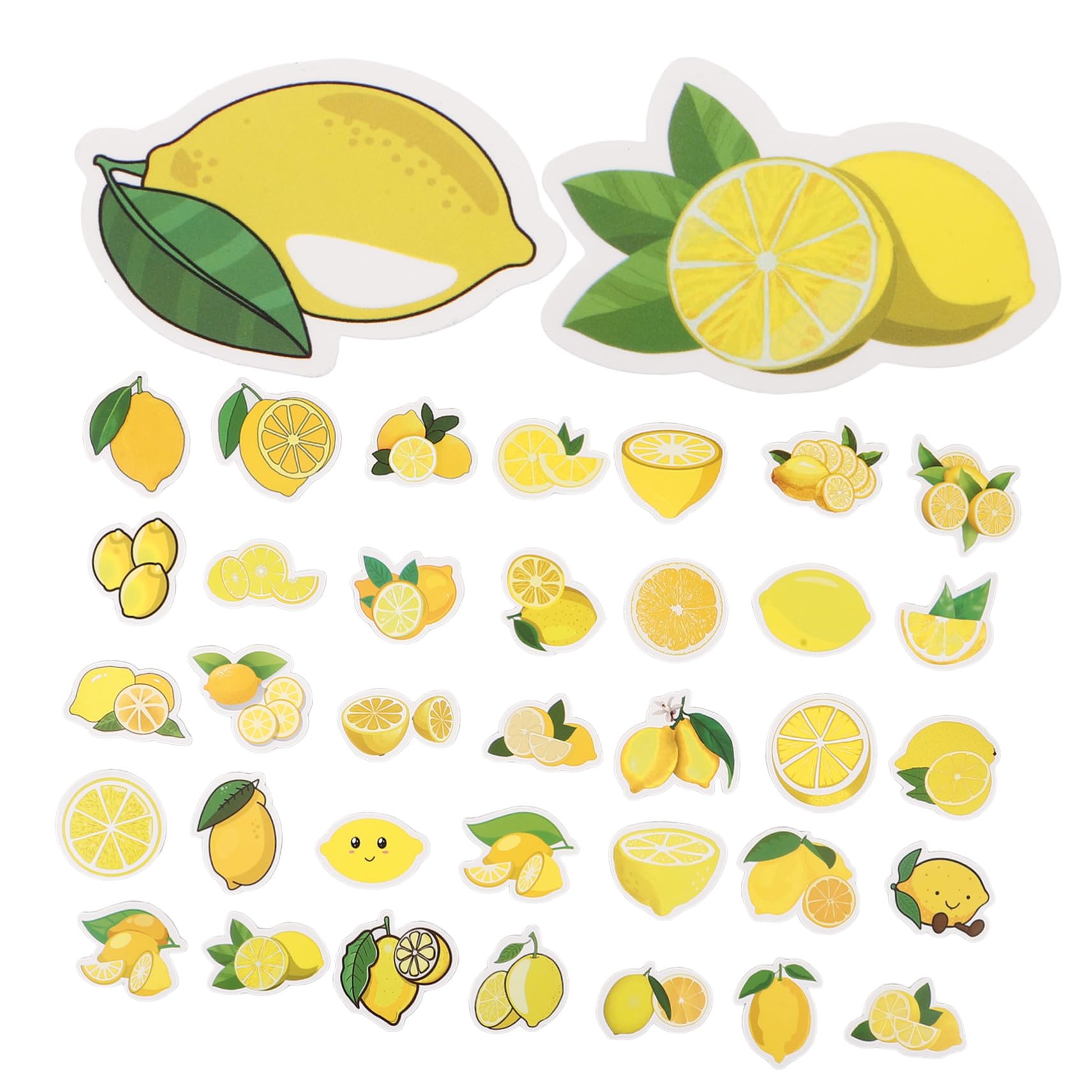 Pegatinas Adhesivas Ideales para Decorar de Limón 50 Adorables Diseño Seguro y Decorativo para Ordenador y Maleta y Regalar a Amigos