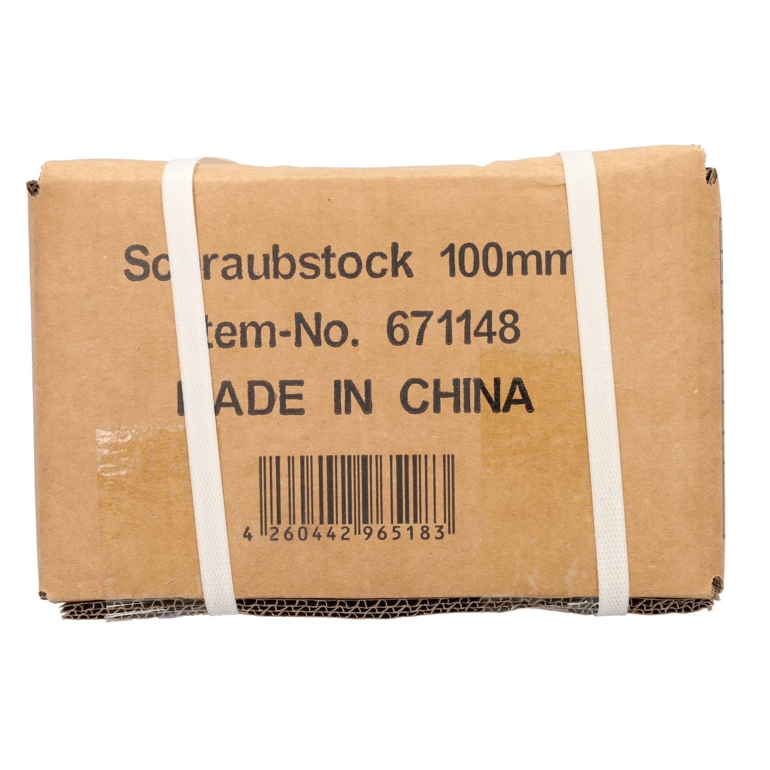 HRB Schraubstock, Robust, 125 mm Backenbreite für Werkbank 360° drehbar Gewicht 8,5 Kg