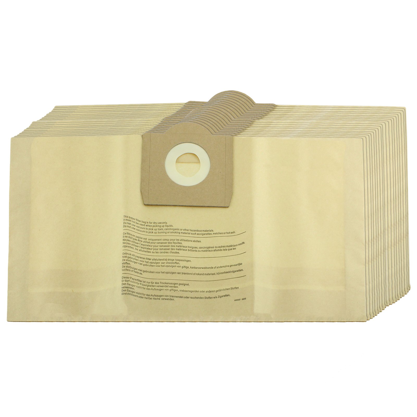 Spares2go Strong Dust Bags for ShopVac Vacuum Cleaners (Pack of 20)