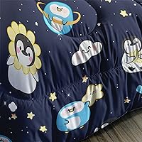 Vista 139 de CVHOUSE Juego de ropa de cama con diseño de panda, juego de edredón individual con panda y 2 fundas de almohada, lindo juego de colcha kawaii