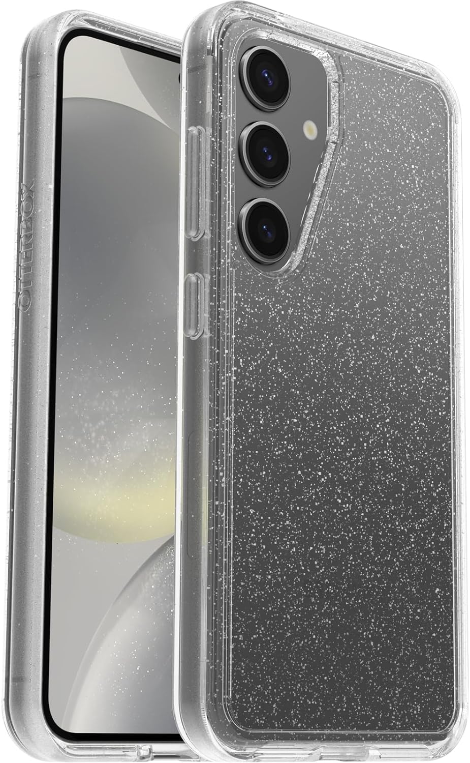 OtterBoxSamsung Galaxy S24 (Only) - Symmetry Series Clear Case - Stardust (Clear/Glitter) - Ultra-Sleek - Wireless Charging Compatible - Raised Edges Protect Camera & Screen - Non-Retail Packaging