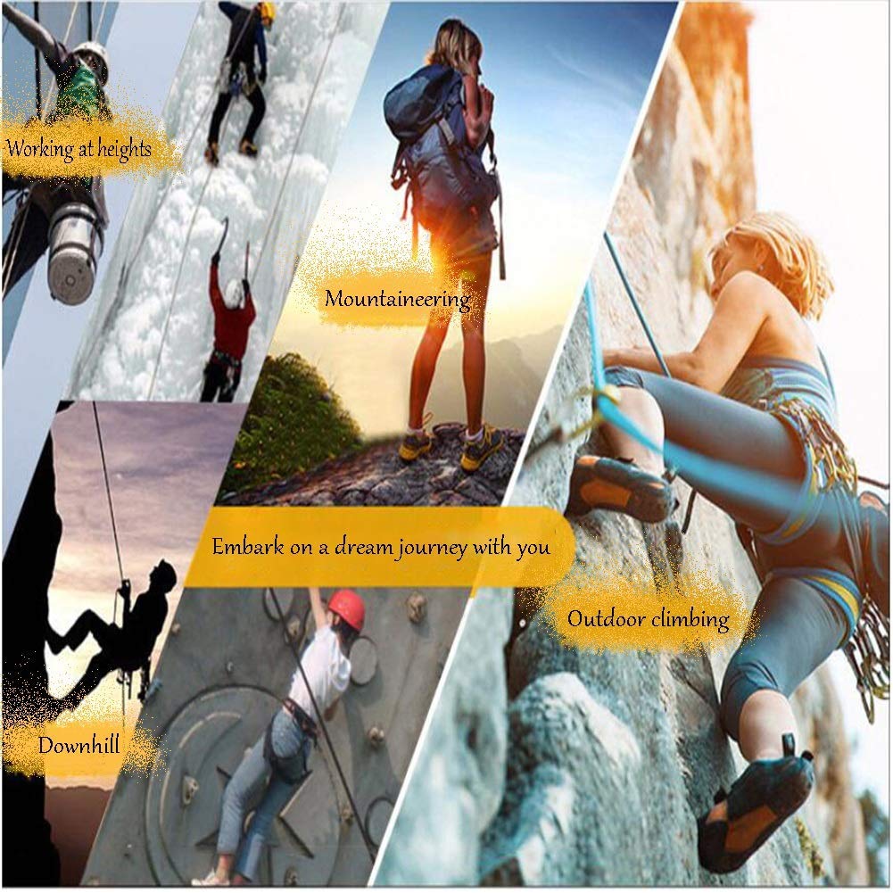 SwaYve Arnés de Seguridad, Arnés de Escalada, Cintura Protectora de Medio Cuerpo, Arnés de Seguridad, Protección Contra Caídas para Trabajar, Escalada en Techos/Orange