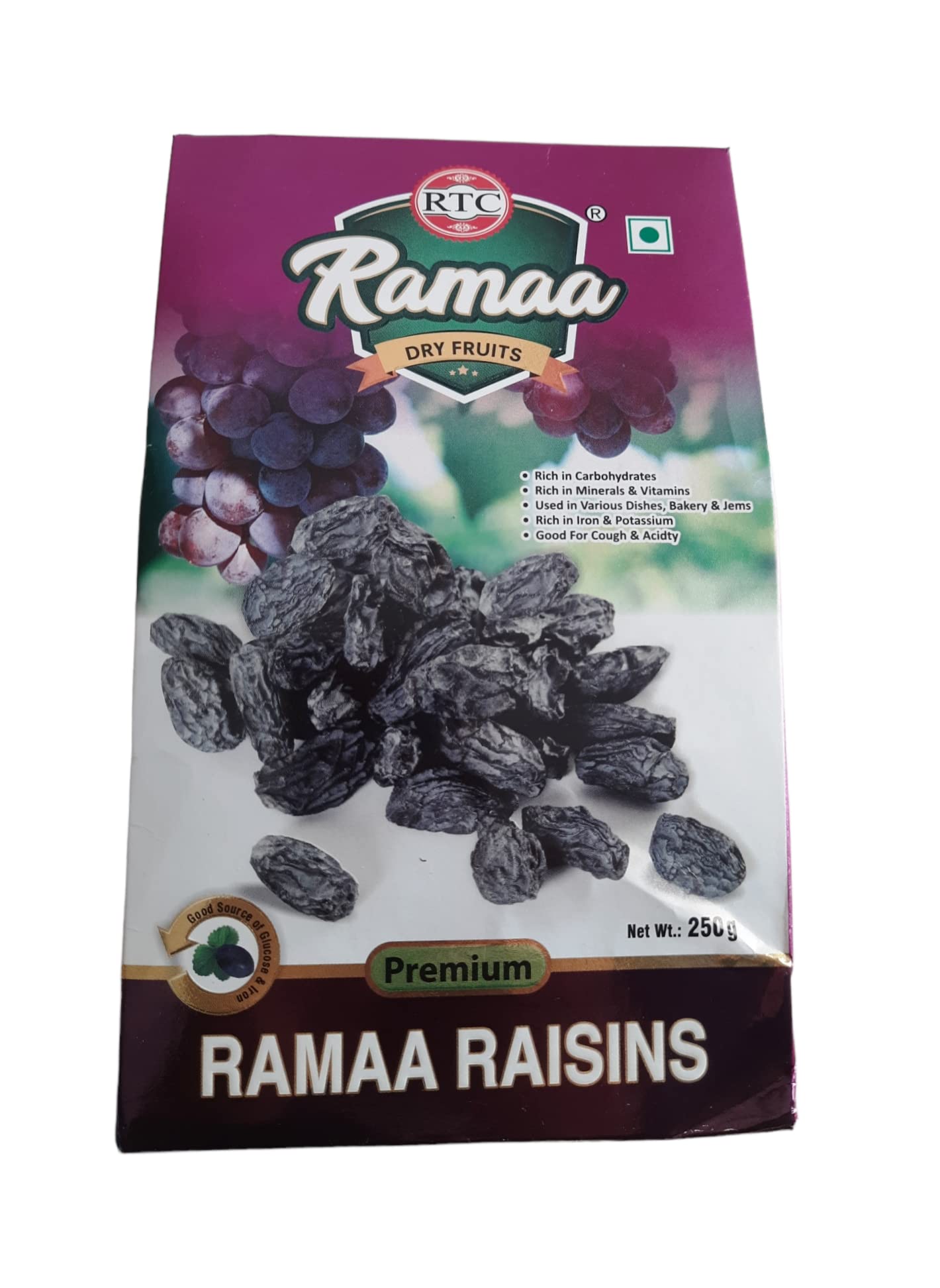 RTC Black Raisins With Seeds 250g | Kala Manuka Kali Draksh Premium Black Graps value pack (B0BRWKC69N) Amazon Price History, Amazon Price Tracker