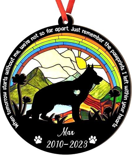 Miniatura 50 de Adorno de atrapasoles de setter irlandés personalizado, adorno de Navidad de Setter irlandés, regalo para perro amante, setter irlandés