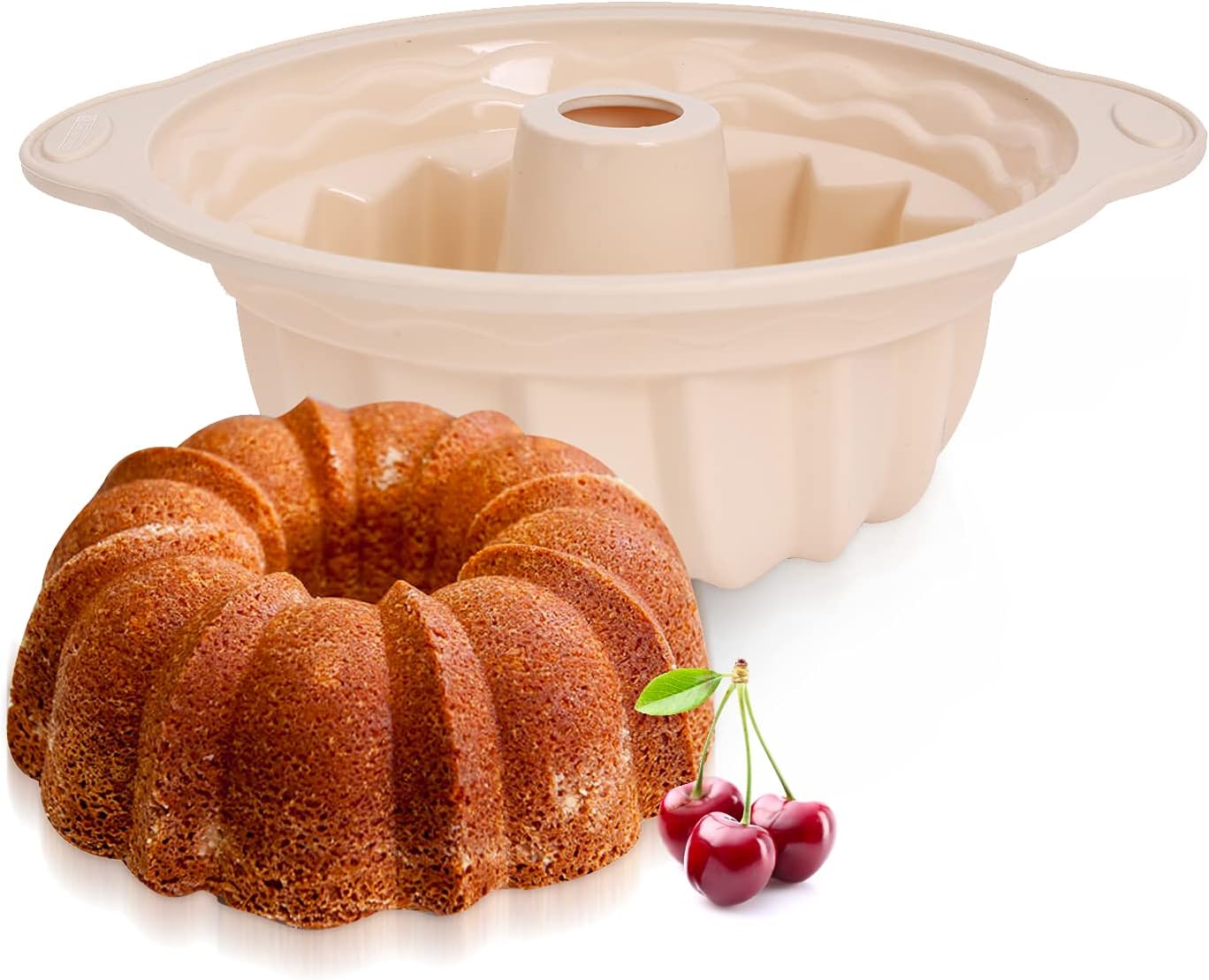 Royalford Silicone Pound Cake Pan With Steel Frame, Multi-Colour, RF9802