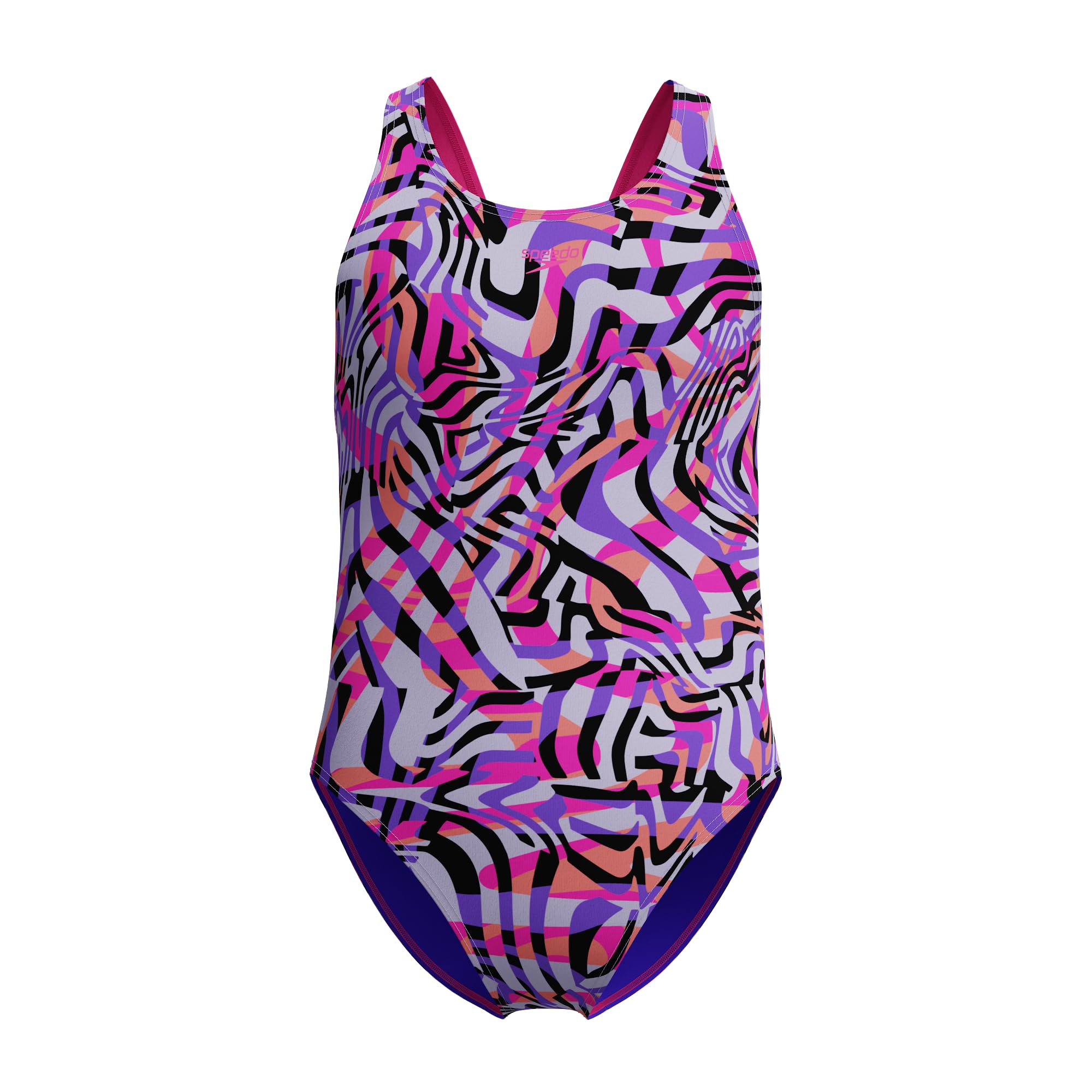 Speedo Maillot de bain à dos nageur numérique pour fille Rose