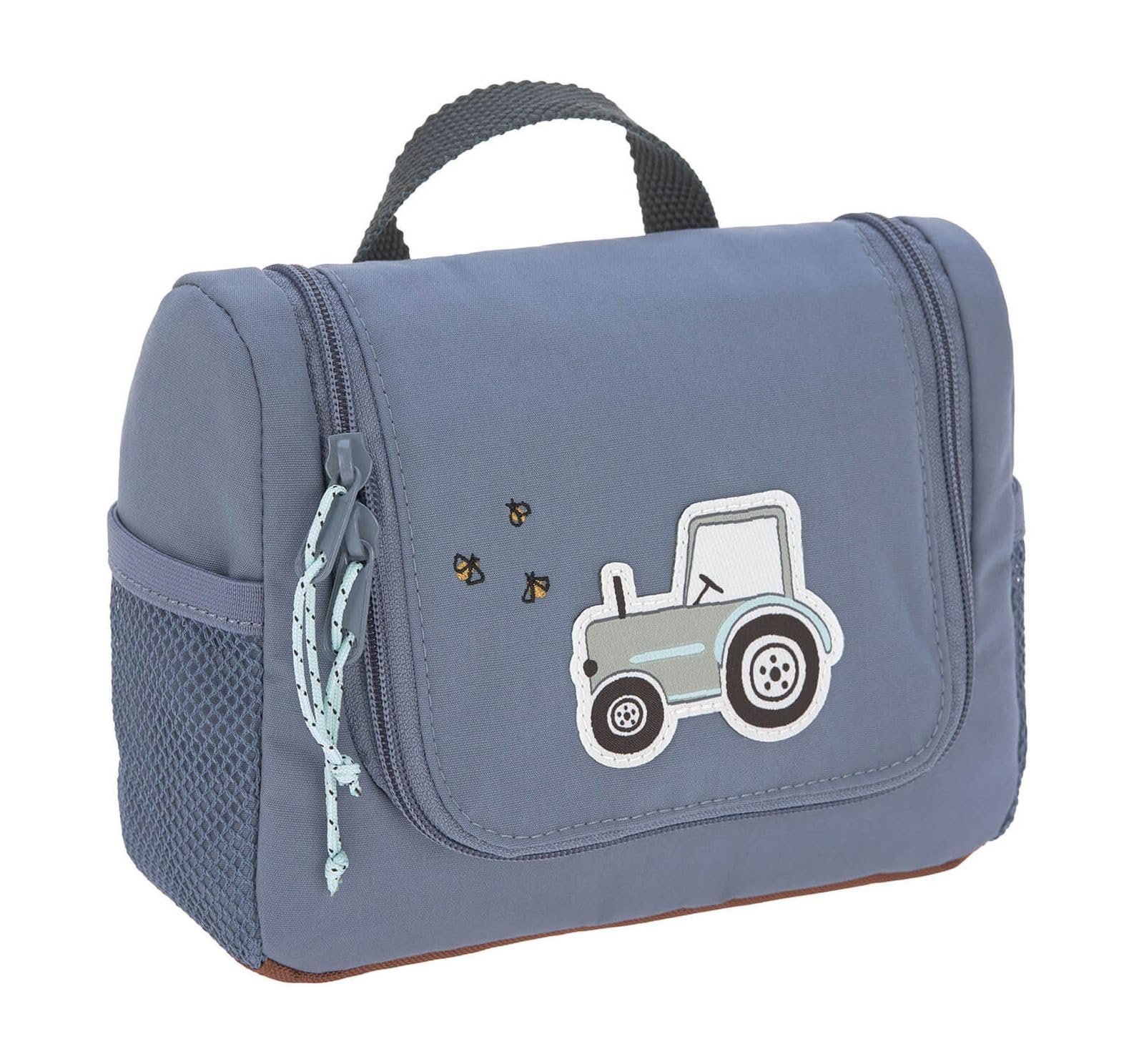 LÄSSIG Kinder Kulturtasche Waschbeutel Waschtasche Kulturbeutel zum Hängen Adventure Tractor