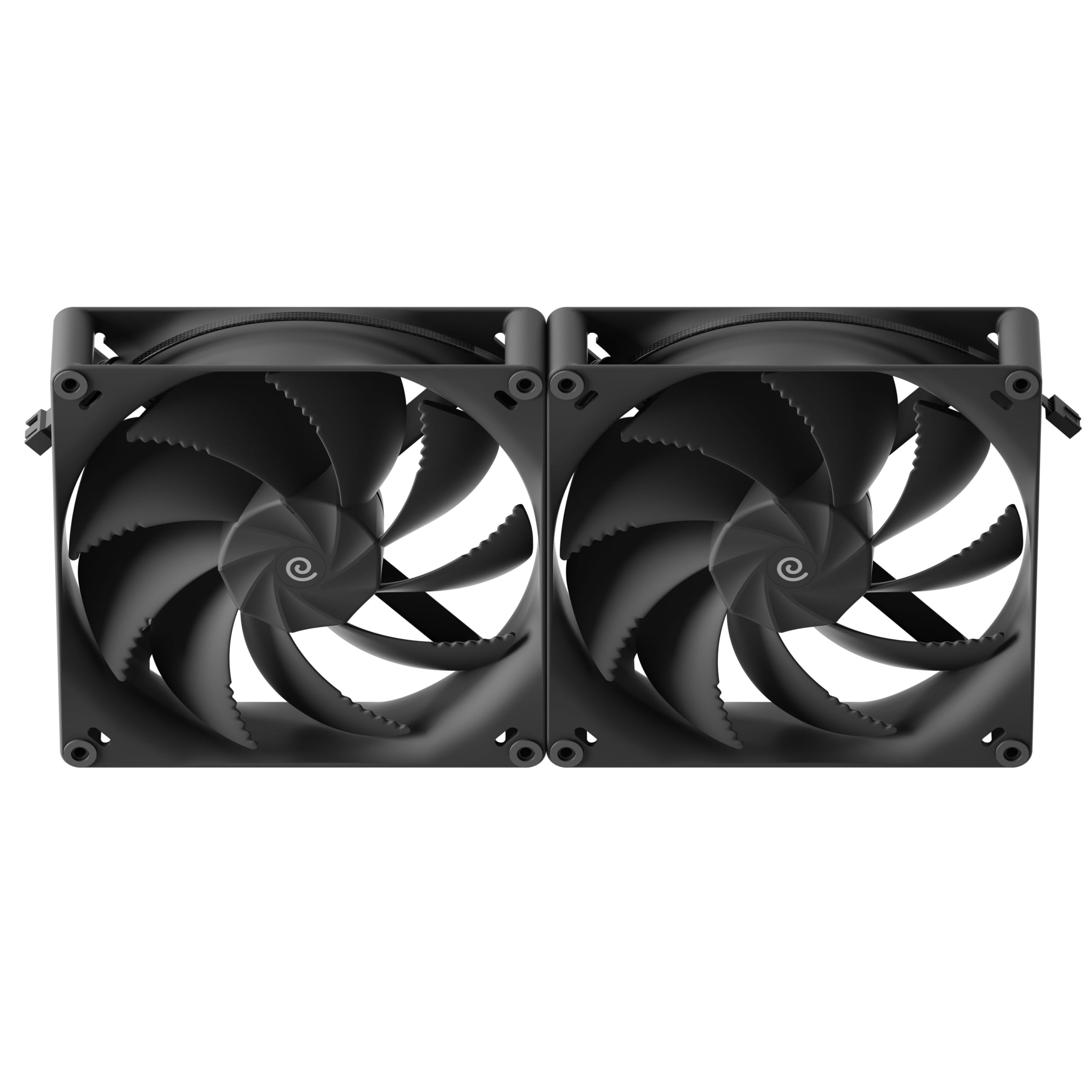 HAVN H18 180 mm Lüfter Schwarz – 2-Pack | Zwei leise & leistungsstarke PC Fans für Gehäuse & Radiator mit Triple-Groove-FDB-Lagern, Loopin-Cable-System & Vibrationsdämpfern
