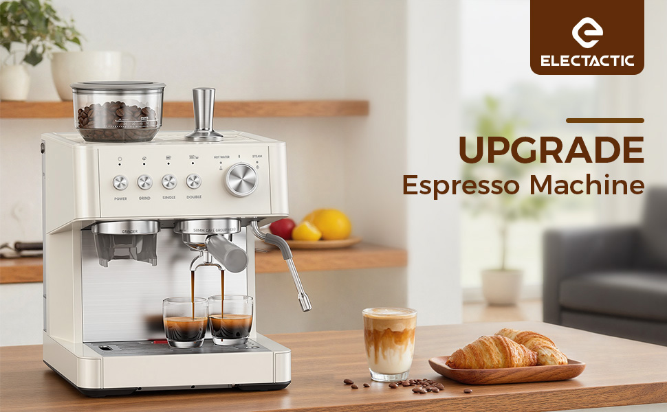 Amazon.com: (2026 Upgrade) 20 Bar Espresso Machine with Built-in