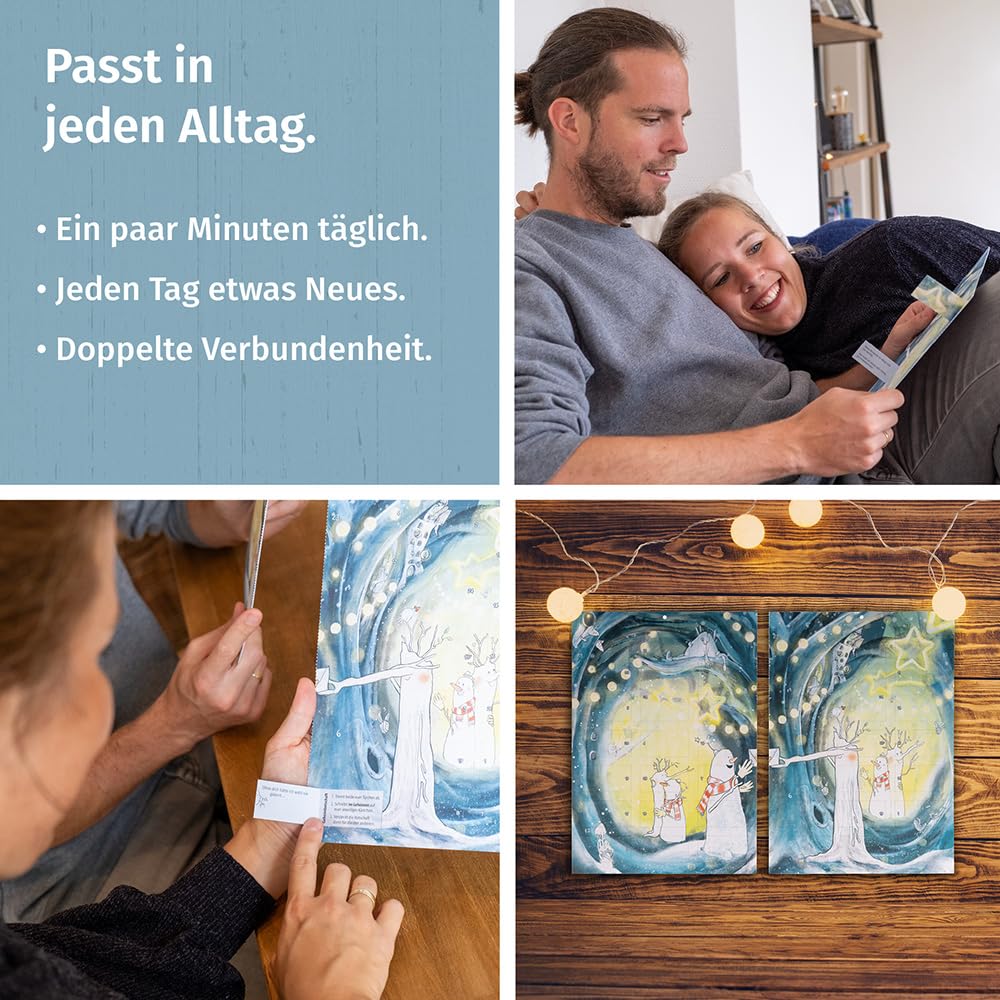 PaarMinuten Adventskalender 2024 – neu von Paarzeit. 24 Erlebnisse, echte Verbundheit für Paare, passt in jeden Alltag, für Gespräche & kleine Aufgaben, Geschenk für Erwachsene (Frauen/Männer/Queer)