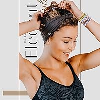 Vista 22 de Lazos para el cabello para mujeres y niñas, 20 pulseras bohemias de doble uso y liga para el cabello grueso, colas de caballo, sin daños, sin