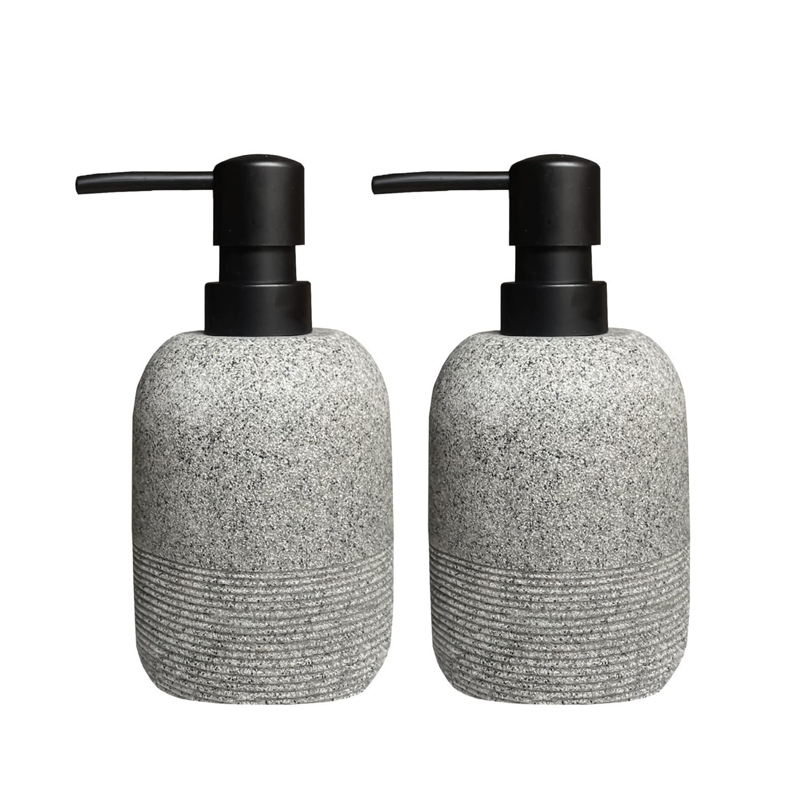Empty Barthroom and Dish Soap Dispenser Hand Lotion Countertop Decor for Counter(Grey-2pcs)