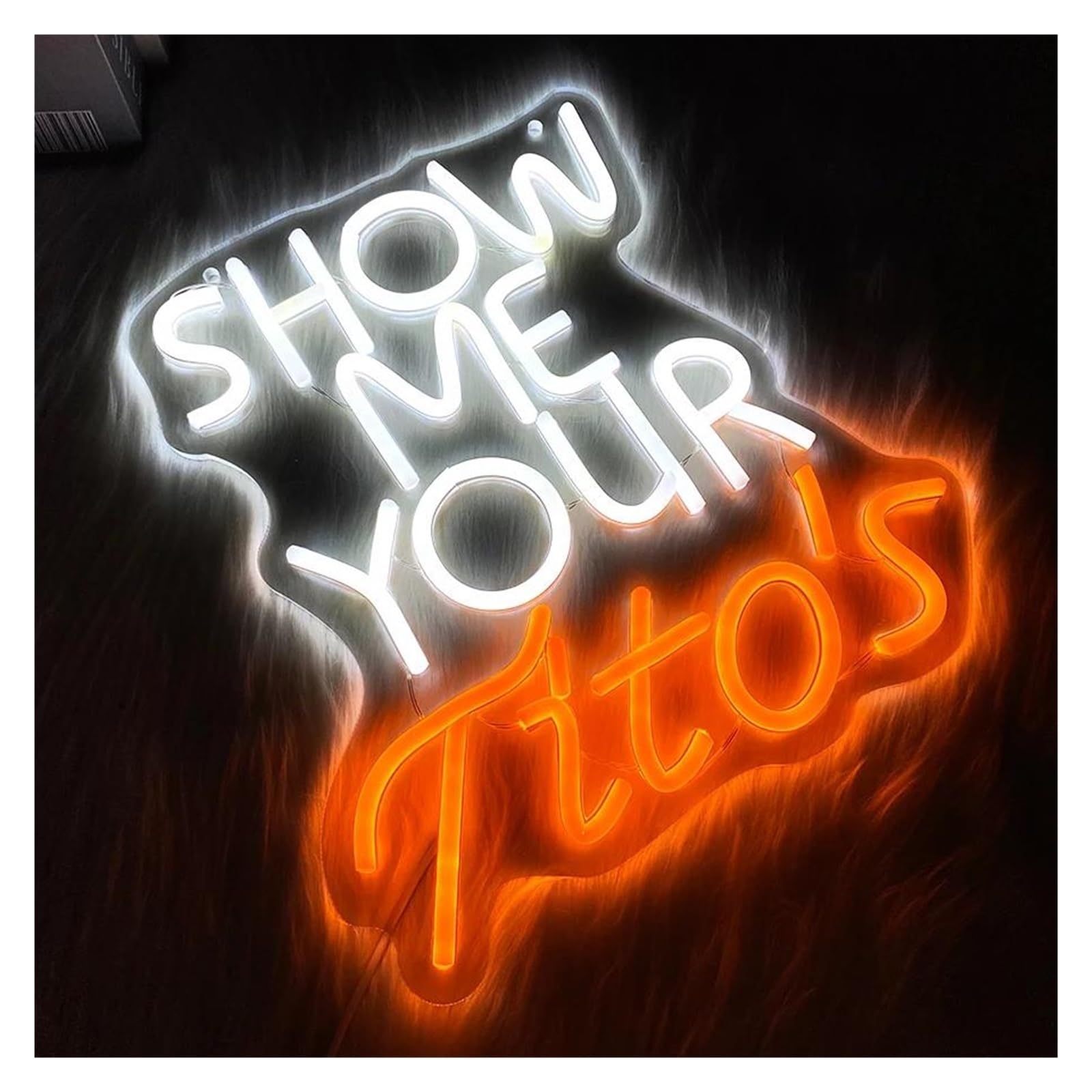 Insegna luminosa al neon Mostrami il per tuo Tito per insegna al per neon LED dimmerabile 30cmx28.5cm