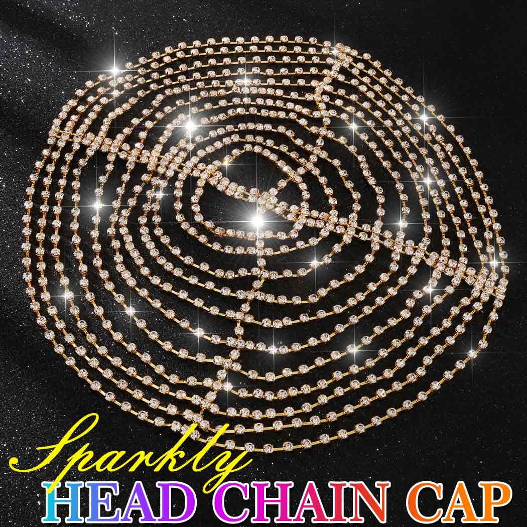 Amazon.com: CAKURE 1920s Crystal Cap Headpiece Flapper Cap Head