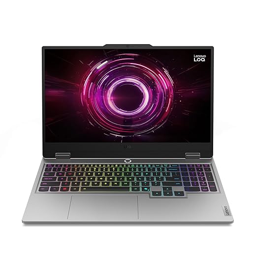 لاب توب LOQ 15AHP10 وAMD Ryzen 7 250 ذاكرة رام 16 جيجابايت سعة تخزين 512 جيجابايت SSD كارت شاشة RTX 5060 سعة 8 جيجابايت شاشة 15.6 بوصة 144 هرتز نظام تشغيل دوس نت لينوفو، رمادي (Luna Grey)– 83JG0095ED