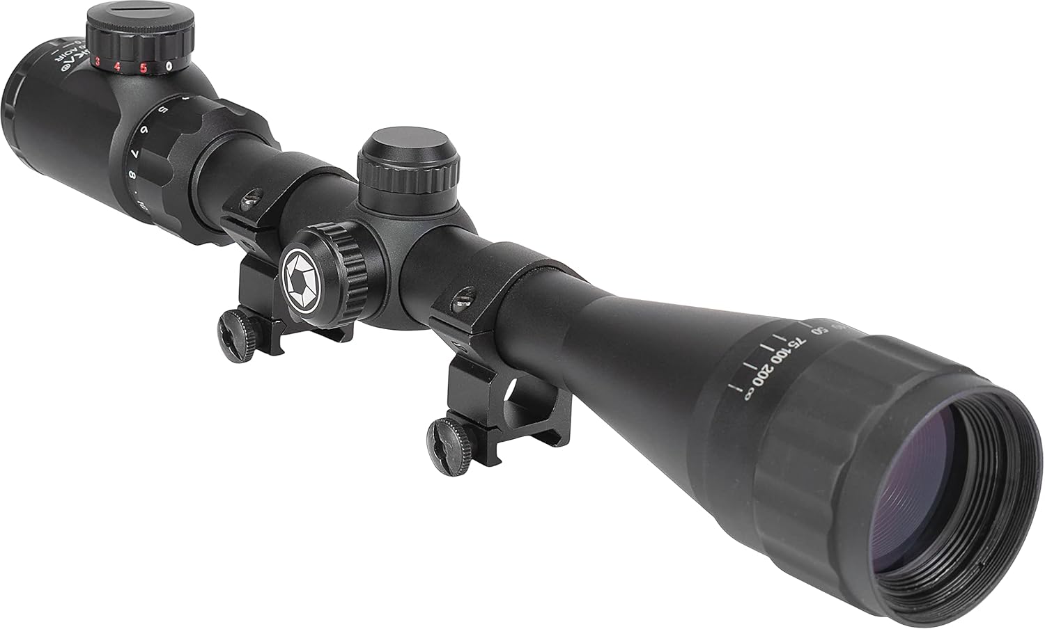 Barska Varmint Rifle Scope with Adjustable Objective for Hunting and Targeting
