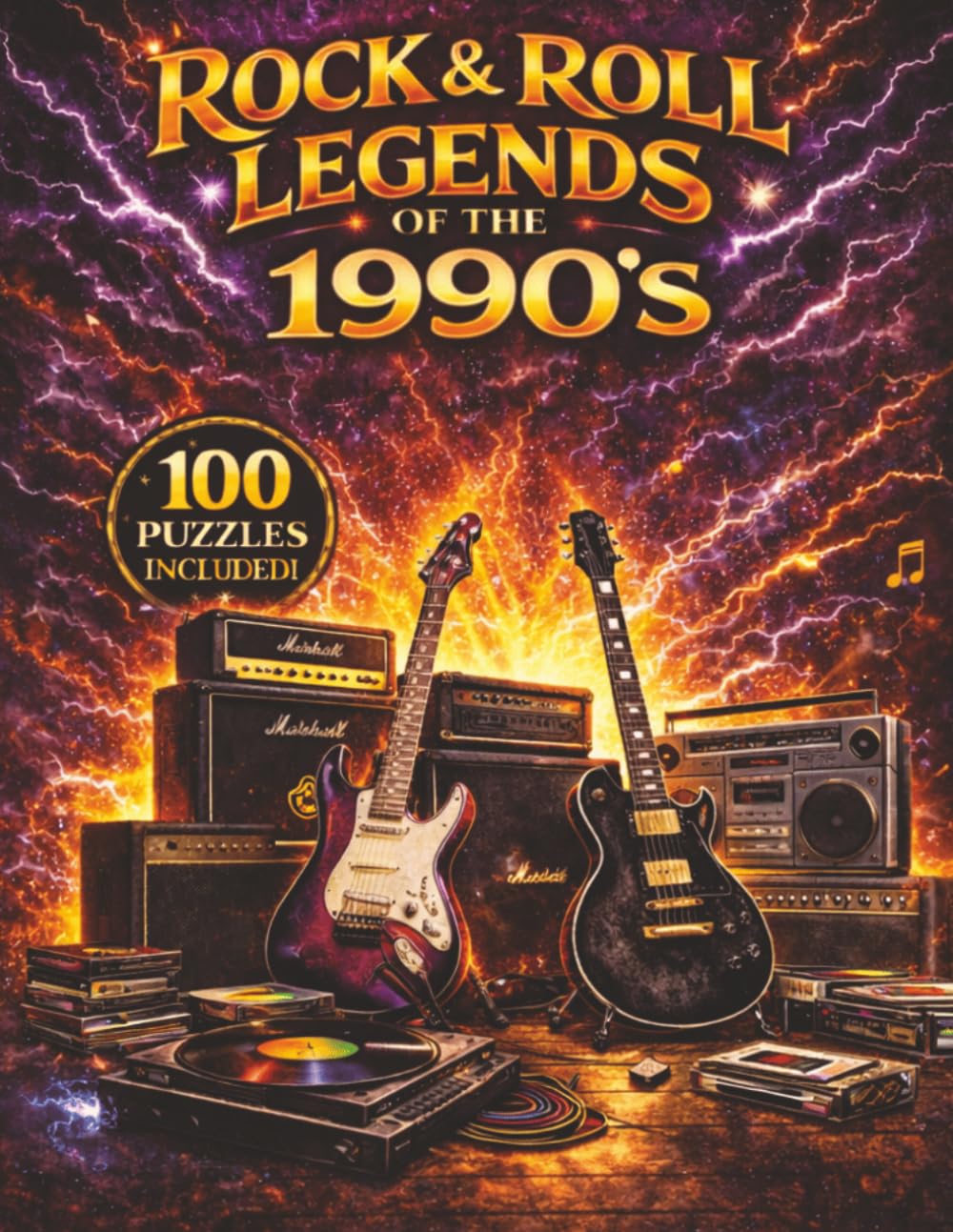 Rock and Roll Legends of the 1990s Word Search Puzzle Book for Adults and Seniors: 100 Word Search Puzzles Celebrating the Greatest Bands, Legendary ... Search Puzzle Book for Adults and Seniors)