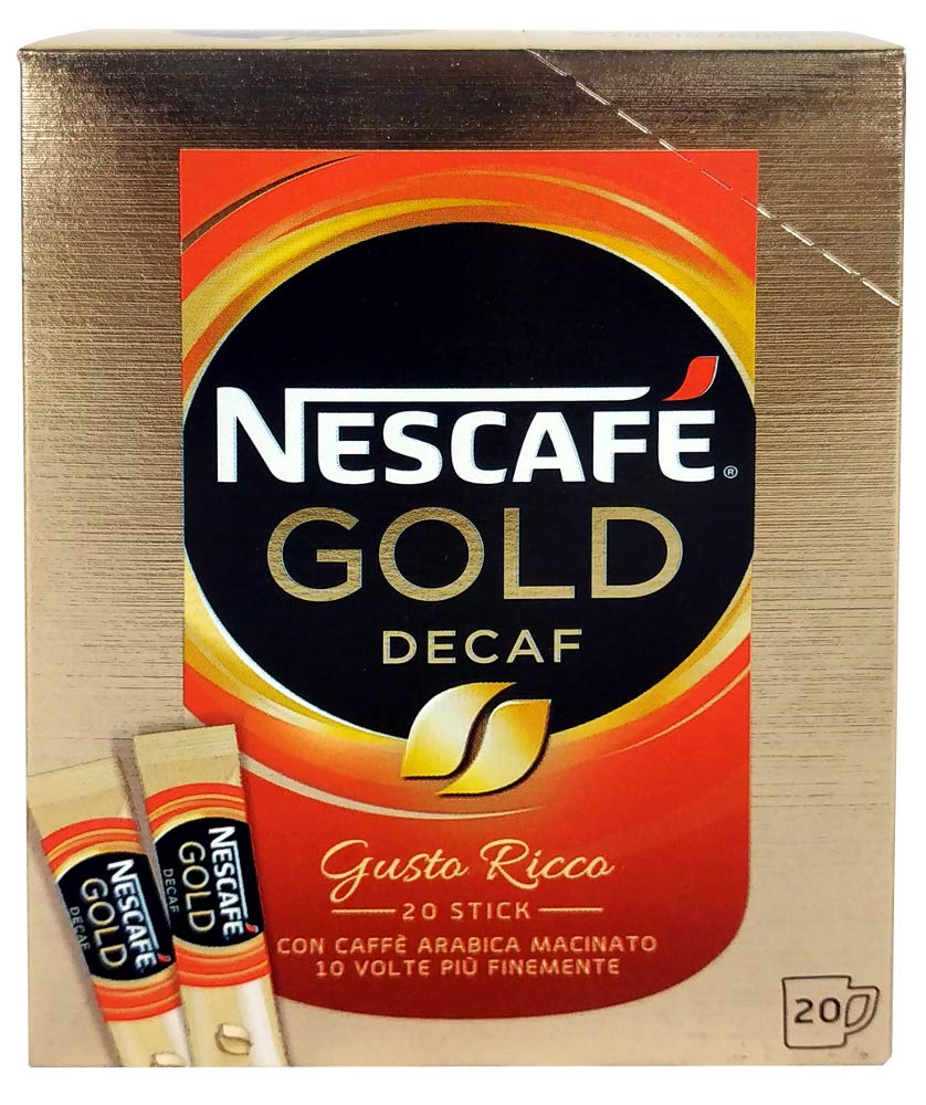 PZ 120 CAFFE' SOLUBILE DECAFFEINATO NESCAFE GOLD MONOPORZIONE LIOFILIZZATO IN BUSTINA