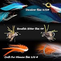 Vista 7 de M MAXIMUMCATCH Maxcatch Predator Big Game y caña de pescar con mosca de agua salada: 7'11''/9'2''/10', 4 piezas, 8/9/10/11/12