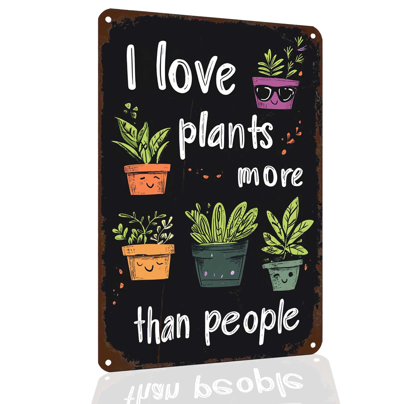 Vintage Gardening Tin Sign - "That's What I Do I Garden" Retro Metal Sign for Garden, Greenhouse, Backyard, Patio Outdoor Decor, Gardening Gifts for Women, 12x8 Inch (garden sign 01)
