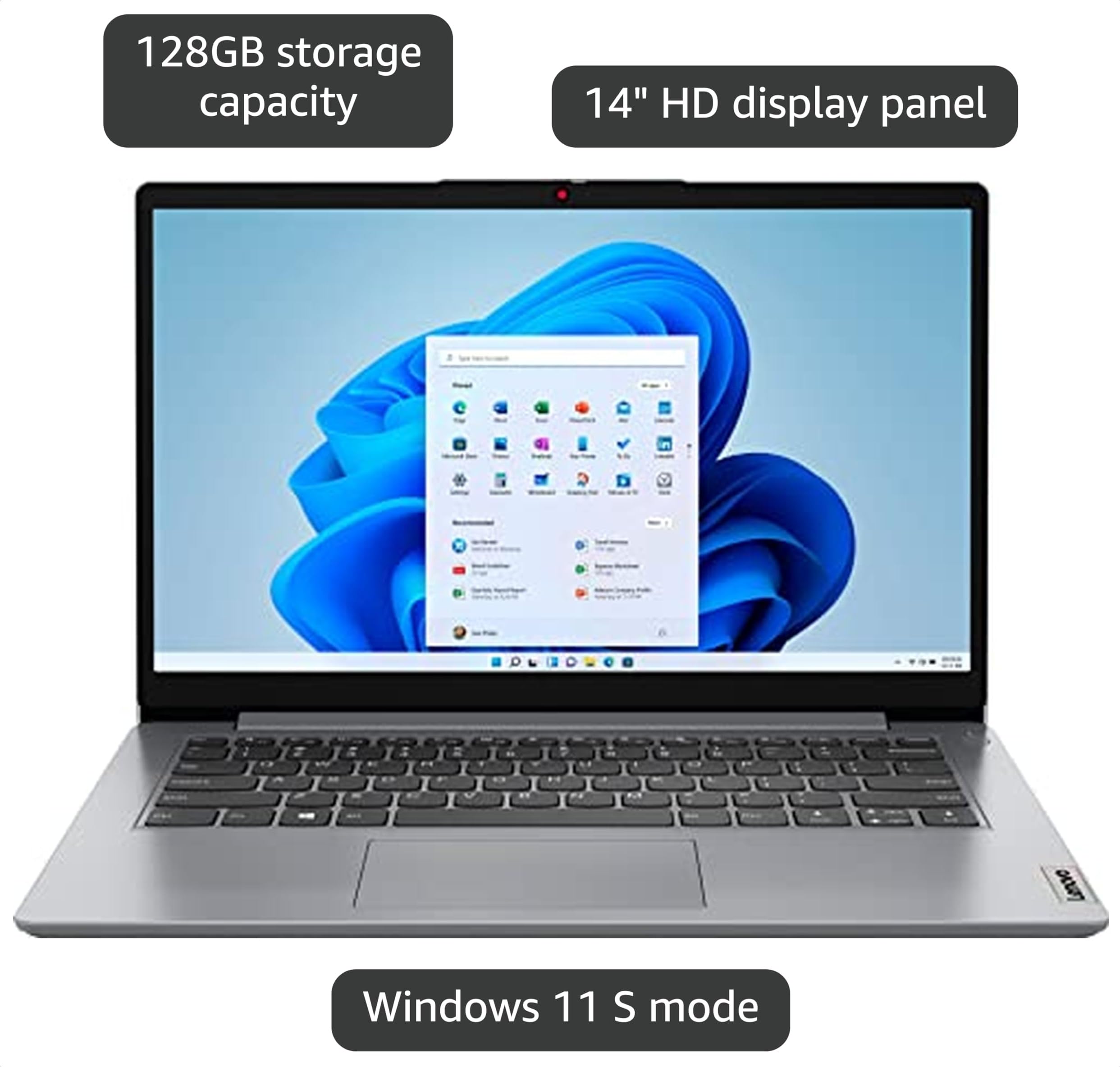 Amazon.com: Lenovo IdeaPad 1 14 Laptop, Intel Celeron N4020, 4GB