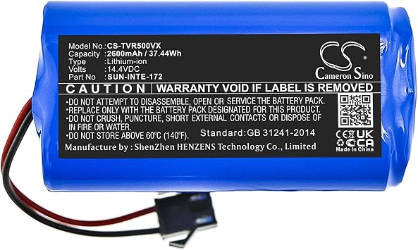 14.4V High-Performance Replacement Battery for Onson J10C with /2600mAh