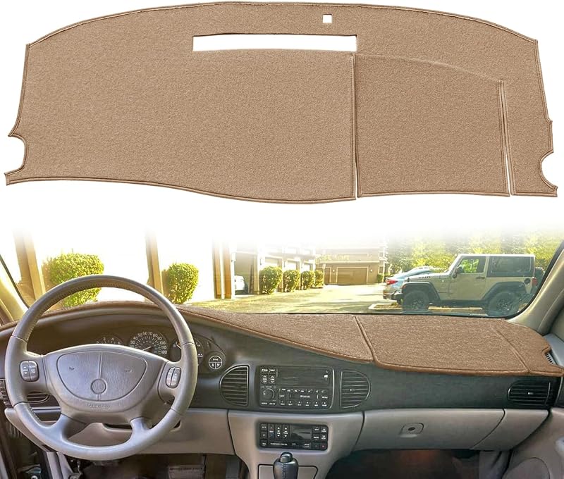 Capa para Painel sob Medida para Buick Regal e Century, Protetor de Carpete em Poliéster Bege K300 AKMOTOR