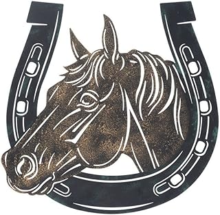Tough1 Metal Horse Head Horseshoe