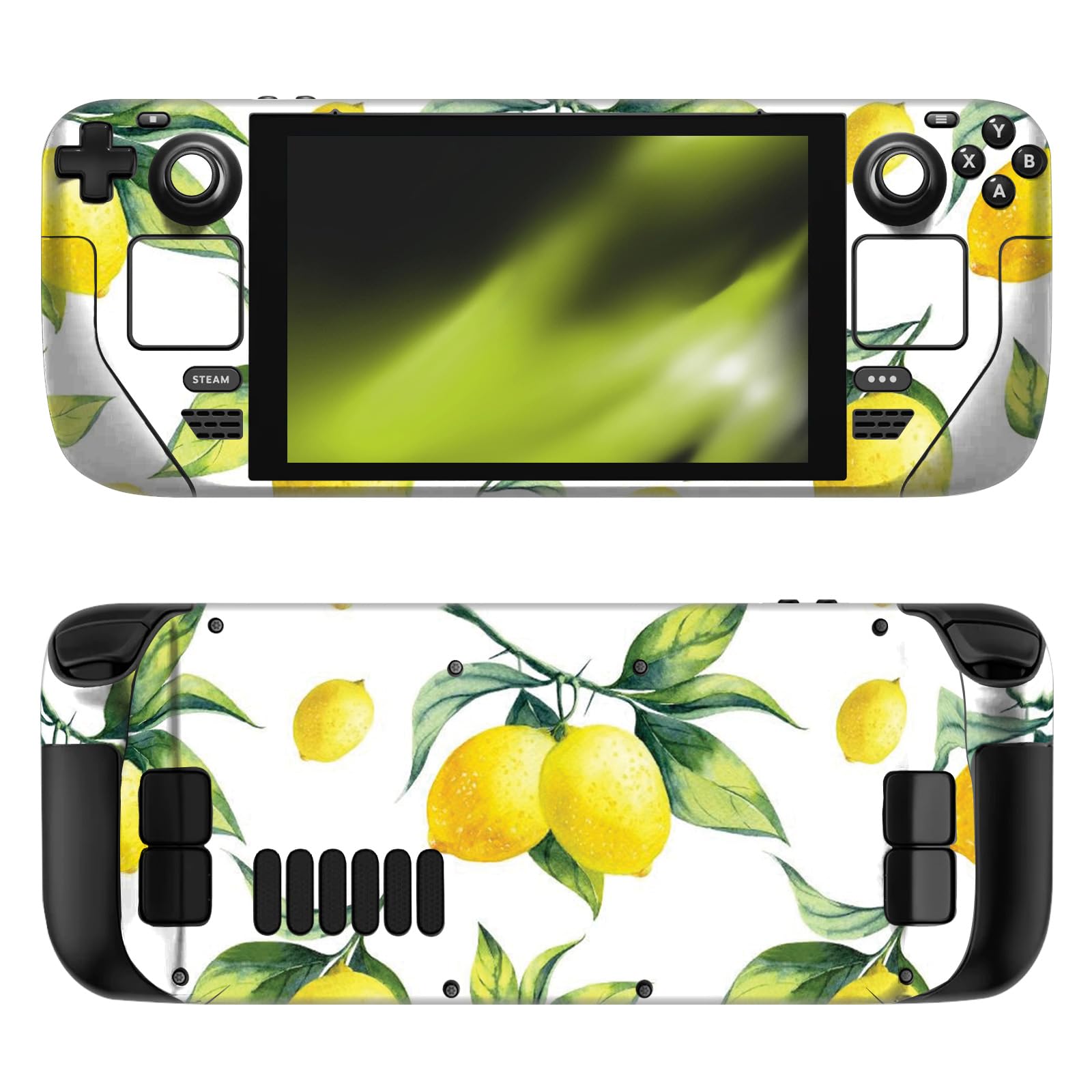 Autocollant Steam Deck Haroulita Citrons Blancs en vinyle pour personnaliser votre console