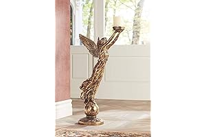 Goddess Oil Rain Lamp Golden Statue Candlestick Holder for Home Decor