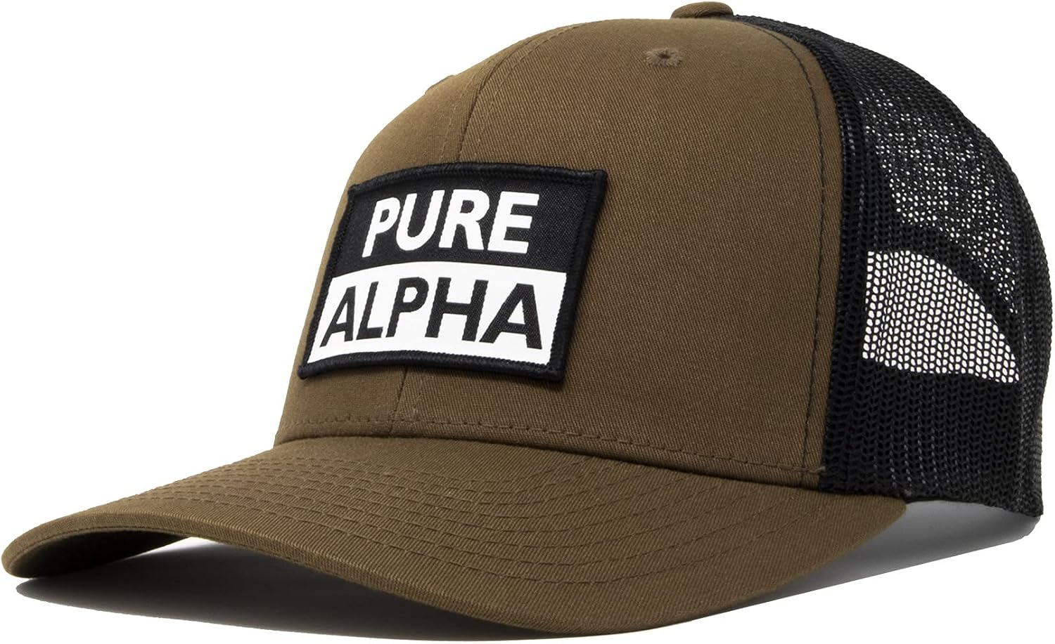 RAM ADVANTAGE Pure Alpha Trucker Hat | Mesh Two Tone Snapback Cap Premium Quality Durable Comfortable Fit