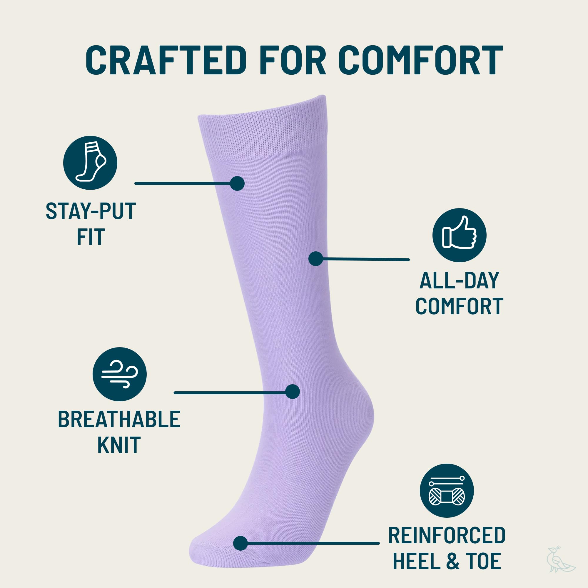 No Cold Feet Lustige lila bunte Socken für Herren, für Kleider, Freizeit, formelle Trauzeugen, Hochzeit, 4 Stück