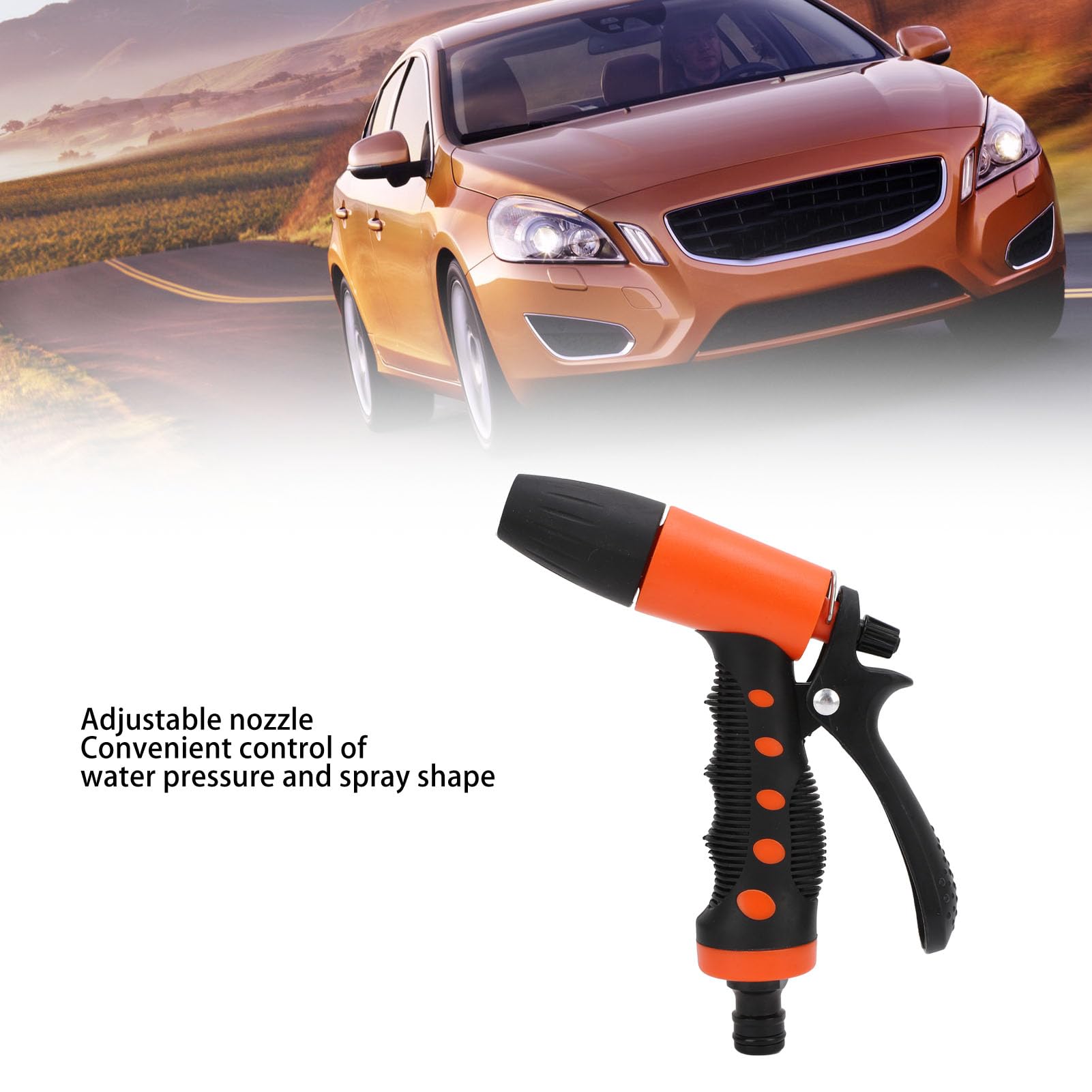 Haute Pression Réglable Buse Washdown Kit Poignée Confortable Hosecoil Système De Lavage De Voiture RV Yacht