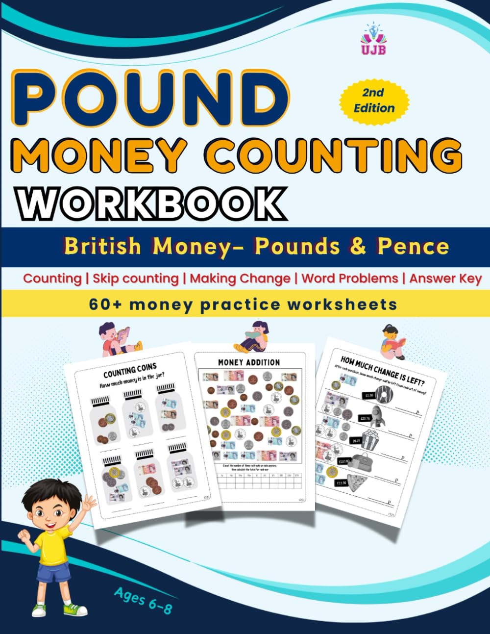 UK Money Counting Workbook for Kids: Counting book for kids to learn counting UK Pound and Pence