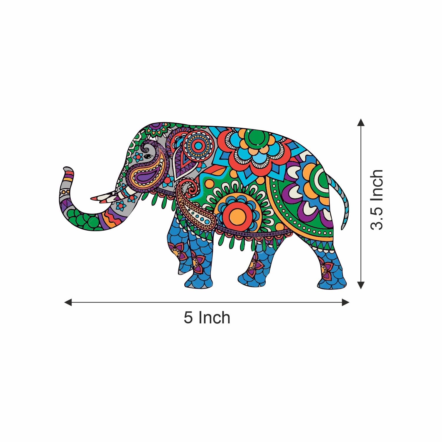 Nupur Studios “Ethnic Elephant ” Wall Hanging/Traditional Wall Art/Toran Wall Decoration/Indian Latkan Wall Art for Bedroom, Living Home, Hotels, Wall Mounted Decoration 2