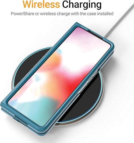 Miniatura 6 de JUST4YOU Funda rígida ajustada diseñada para Samsung Galaxy Z Fold 3 5G 2021 (rosa) CS_HD_GZFD3_PK