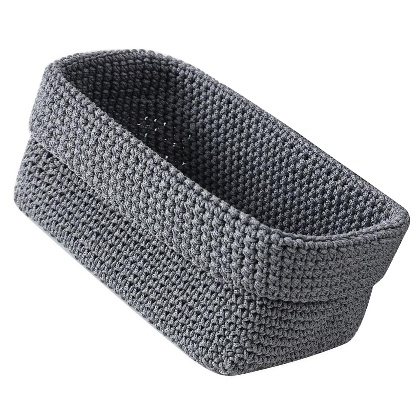 Woven Rope Storage Basket Table Organizers For Closet Towels Baby Nursery Bin Baskets Empty Small Dog Cats Toy Box