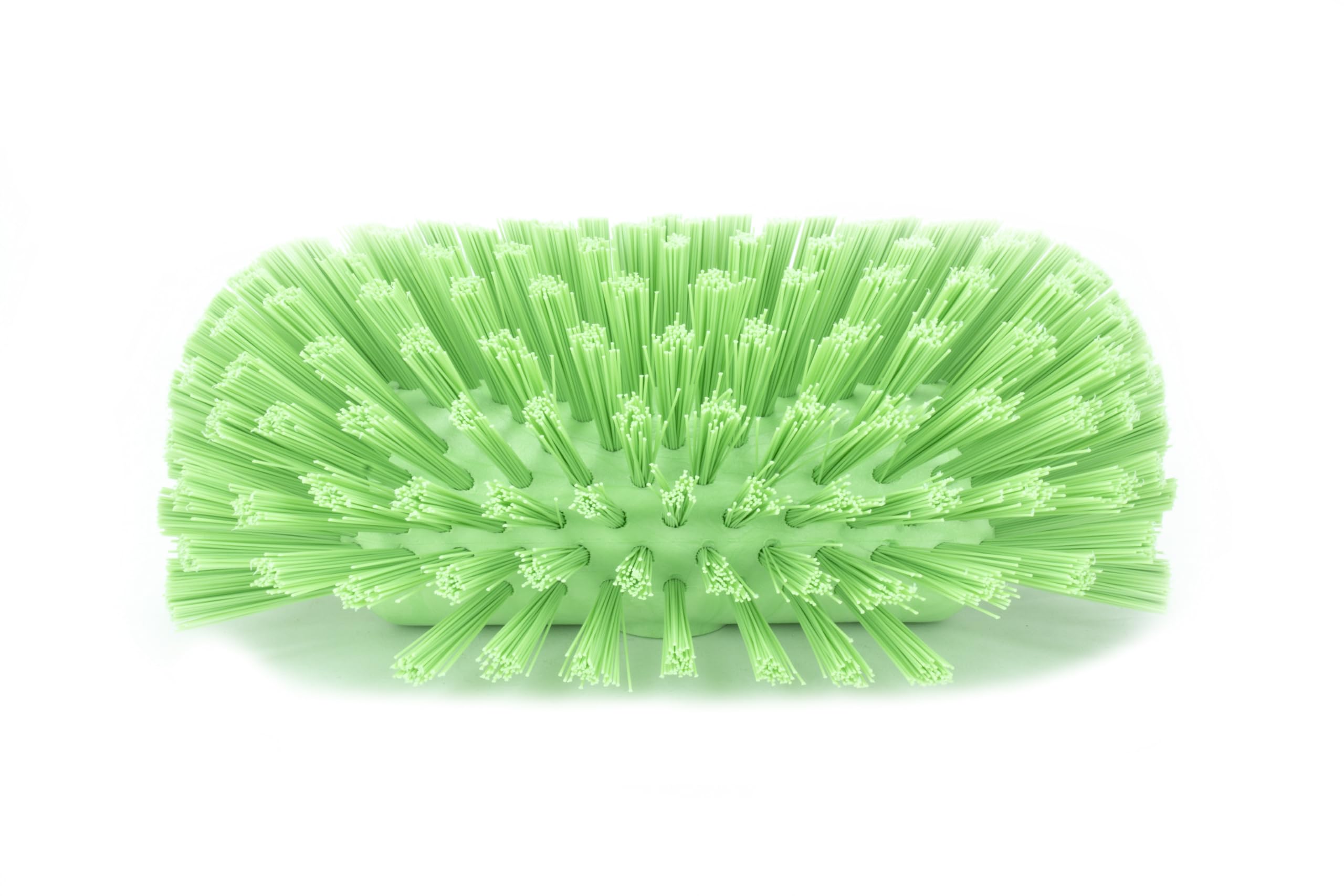 Brosse bouilloire Carlisle 14 x 24,1 cm en nylon robuste et coloris citron vert