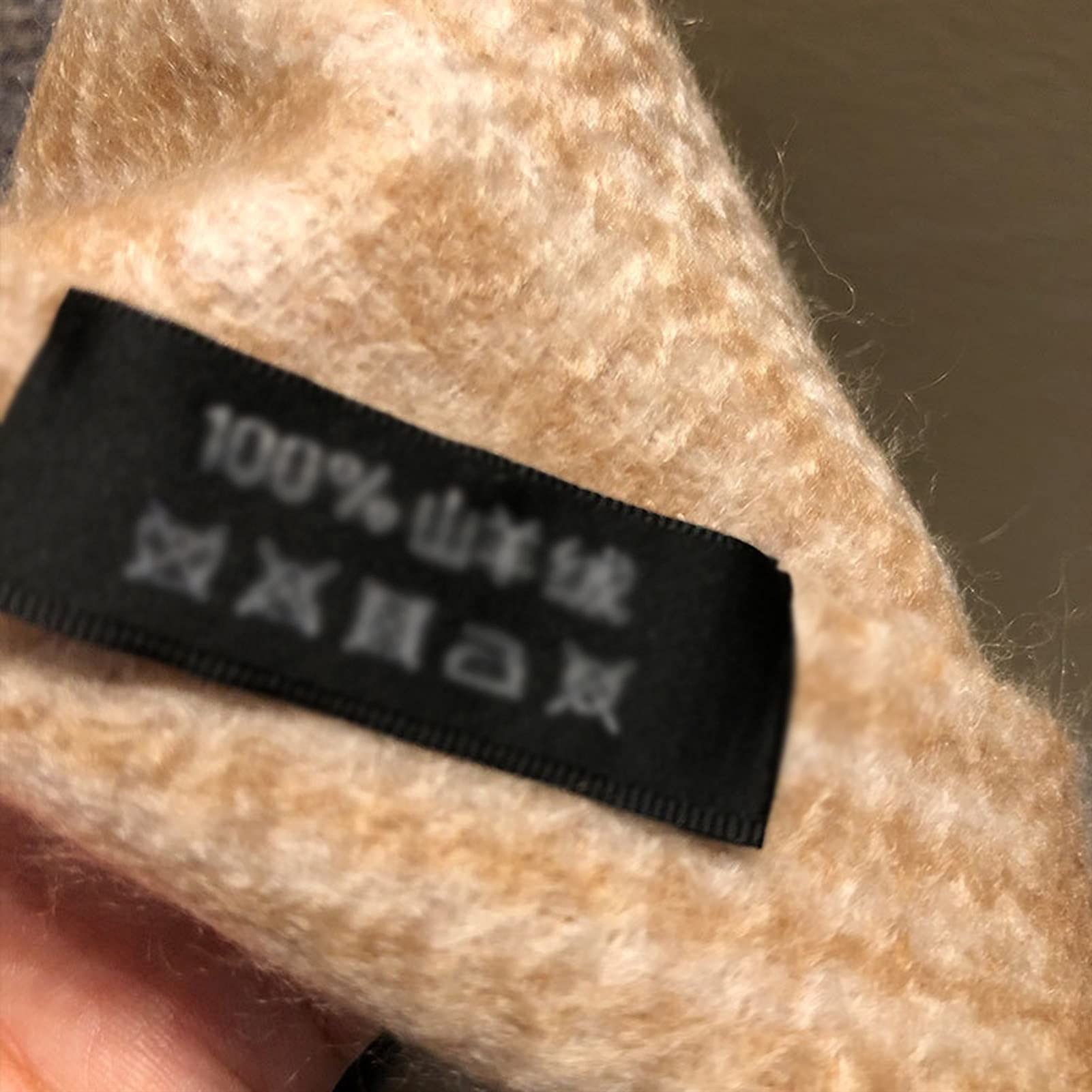 Scialle Stola Sciarpa Neutra Sfumata in Cashmere Spesso Uomo Donna Sciarpa Calda in Stile Nappa con Scialle in Cashmere Moda Autunno Inverno Caldo (Color : Beige, Size : 200-32CM)