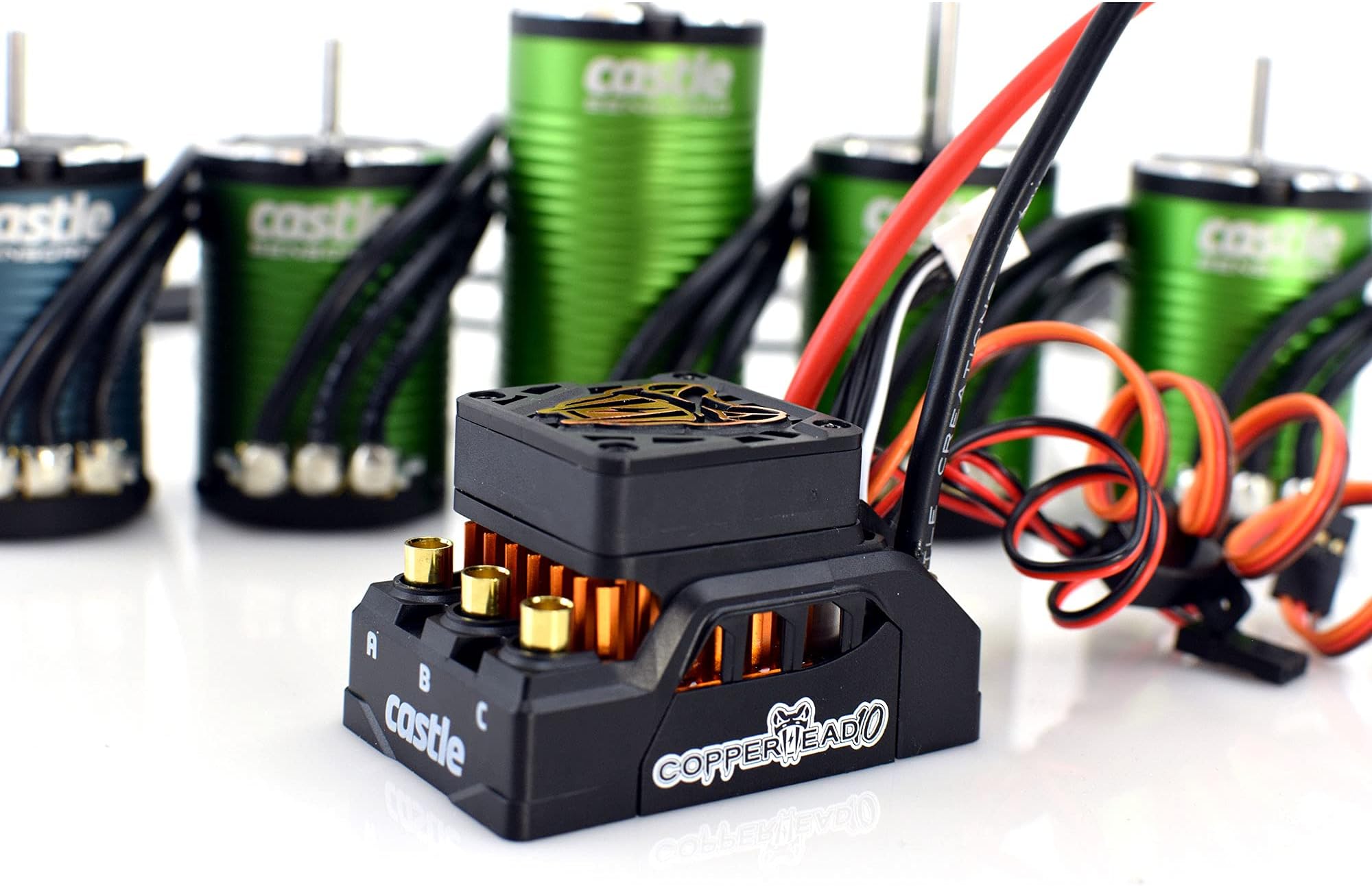 Castle Creations1/10 Copperhead 1415-2400Kv Sensored Brushless ESC/Motor Combo, CSE10016612