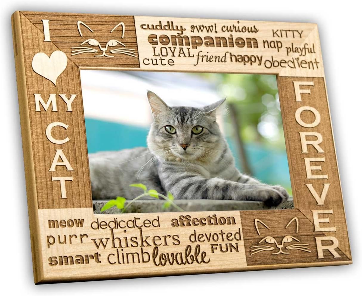 I Love My Cat 4x6 Picture Frame