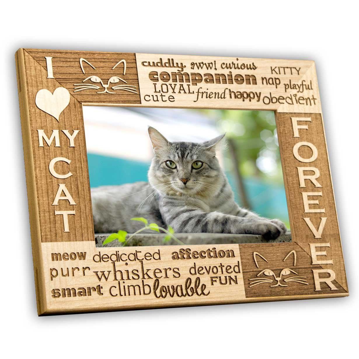 I Love My Cat 4x6 Picture Frame