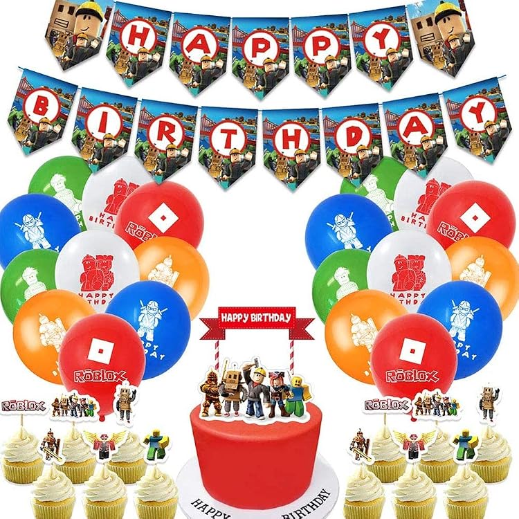 Miotlsy Roblox Party Supplies Birthday Decorations Party Favor Include 710XKAESGiL. AC SL750 