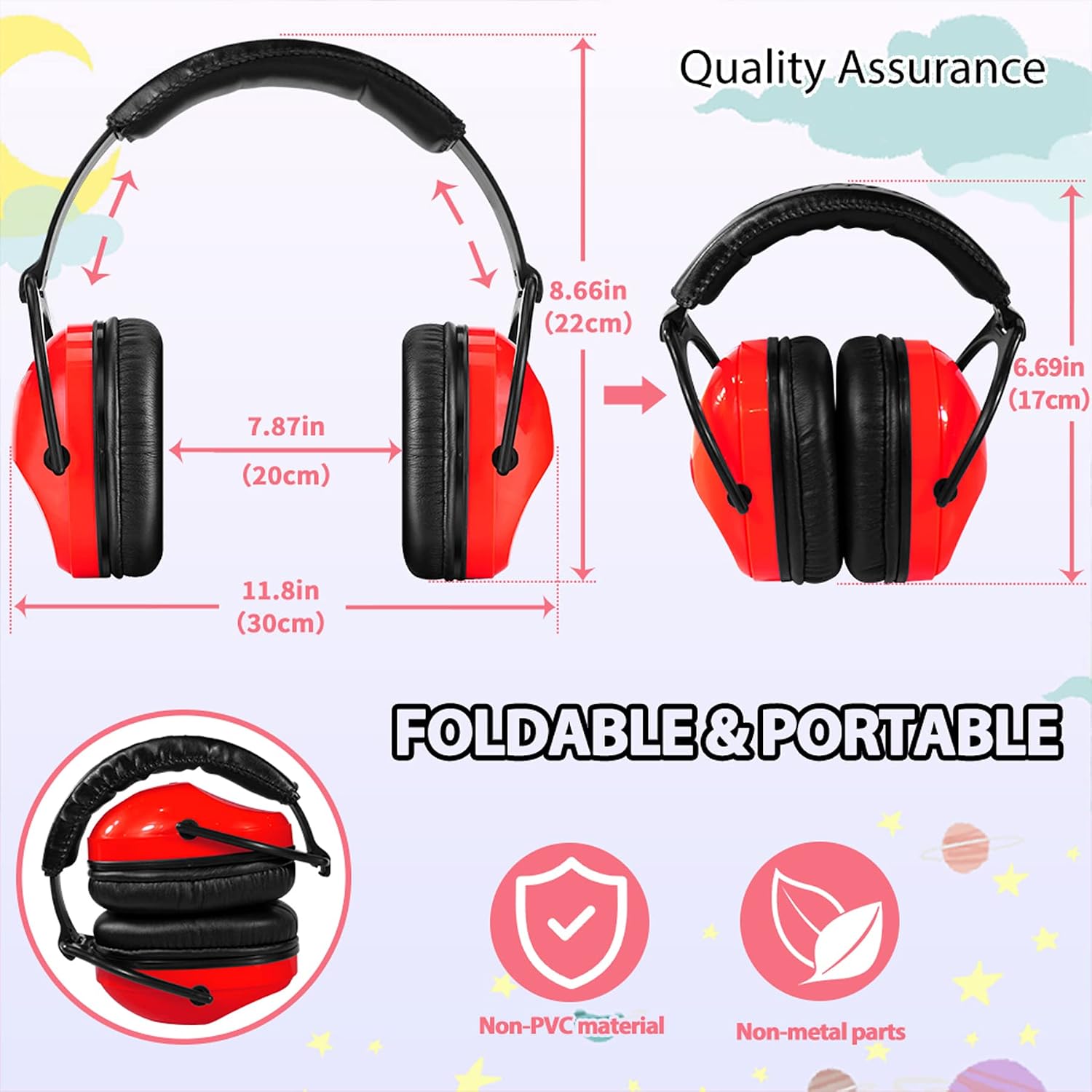 ZOHAN 030 Kids Noise Cancelling Headphones for Autism Kids Ear Protection image 5